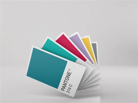 Pantone Color Cards Mockup Psd Color Card Pantone Col - vrogue.co