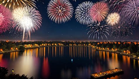 Premium Photo | Fireworks celebration