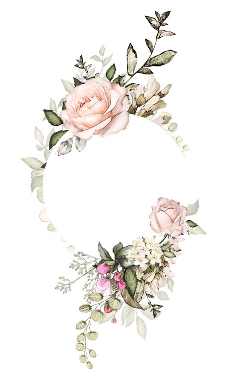 Pin by Martha Jarrín on My png-s | Flower backgrounds, Flower frame, Watercolor flowers