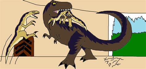 JP Animated T-rex vs Raptors by Syfyman2XXX on DeviantArt