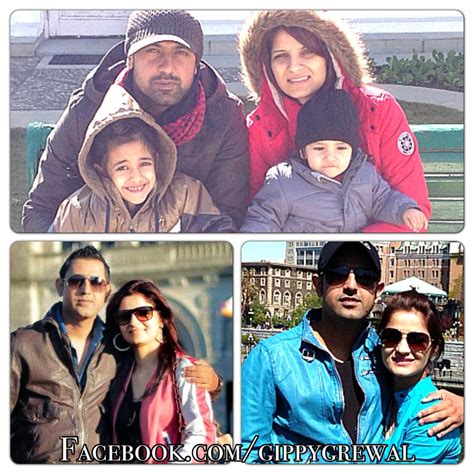 Gippy Grewal With Wife and Kids - Family Picture - XciteFun.net