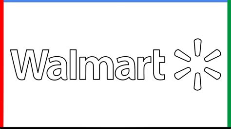 How to draw Walmart Logo step by step for beginners - YouTube