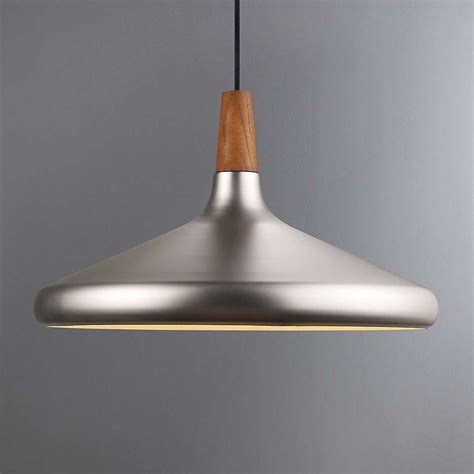 Float Large Brushed Steel Ceiling Pendant | Dunelm | Stainless steel pendant light, Steel ...