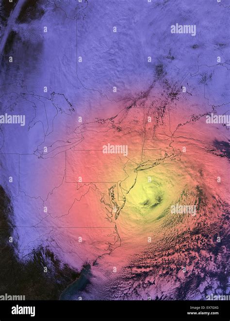 Hurricane sandy satellite image weather hi-res stock photography and images - Alamy