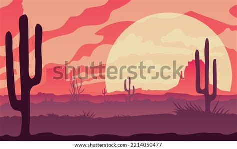 Desert Vector Illustration Graphic Design Stock Vector (Royalty Free) 2214050477 | Shutterstock