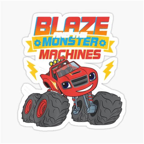 "Blaze The Monster Machines CUTE BLAZE" Sticker by HainoiGangbai | Redbubble