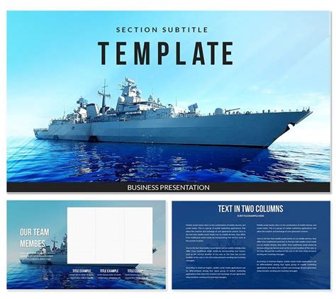 Navy, Maritime Force PowerPoint Template