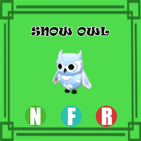 Snow Owl NEON FLY RIDE Adopt Me