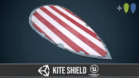 Kite shield 9 3D asset | CGTrader