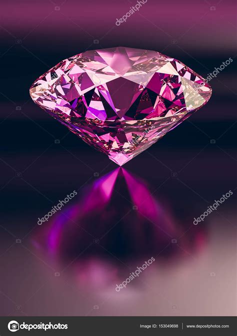 Pink diamond on dark background. Stock Photo by ©mahod84 153049698