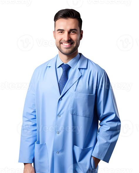 male doctor wear lab coat. 23499111 PNG