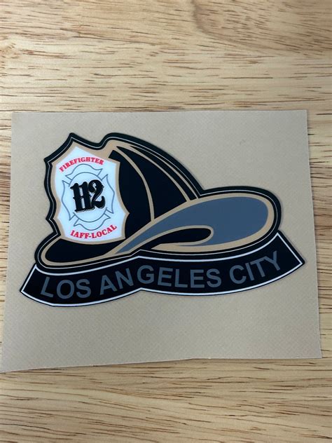 Los Angeles City Fire Department LA Fire Department LAFD Helmet Decals ...