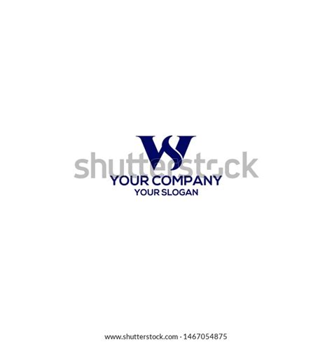 Ws Template Logo Design Vector Stock Vector (Royalty Free) 1467054875