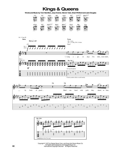 Kings & Queens by Aerosmith - Guitar Tab - Guitar Instructor