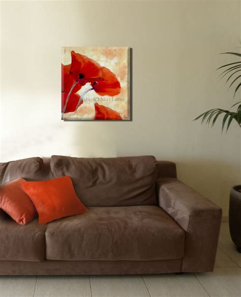 Poppy Painting Red Poppy Original Oil Painting Canvas Art - Etsy