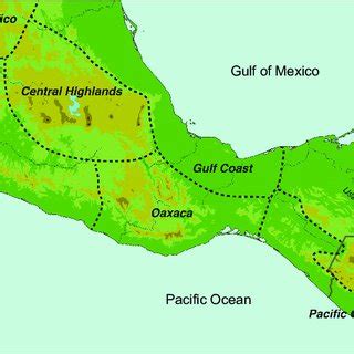 Mesoamerica map with 30 central places in analytical sample and other... | Download Scientific ...