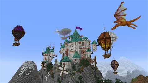 Fantasy Steampunk Castle Minecraft Map