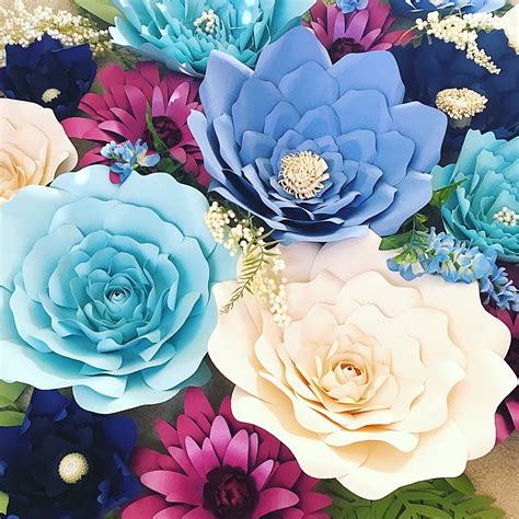 Paper Flower Backdrop Giant Paper Flowers Large Paper | Etsy