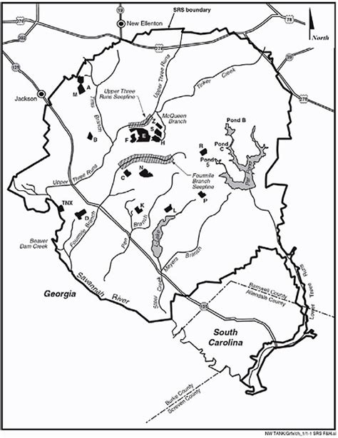 Appendix E Maps of the Savannah River Site | Tank Wastes Planned for On-Site Disposal at Three ...