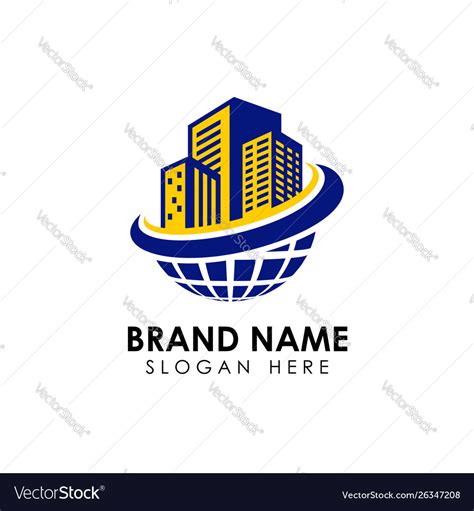 Building construction logo design template Vector Image