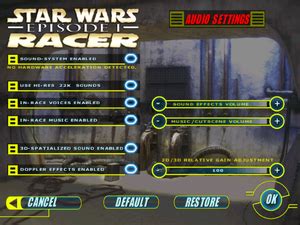 Star Wars Episode 1 Racer Mods - nubooster