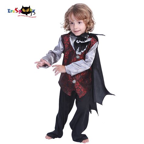 Eraspooky Black Vampire Costumes Earl Dracula Boys Halloween Costume ...