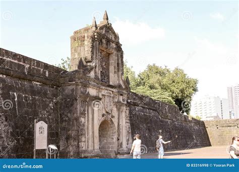 Entrance To Fort Santiago in Intramuros Editorial Stock Photo - Image ...