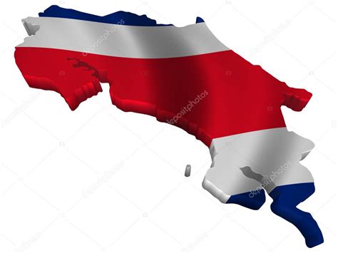 Flag and map of Costa Rica — Stock Photo © sav_up #5245970