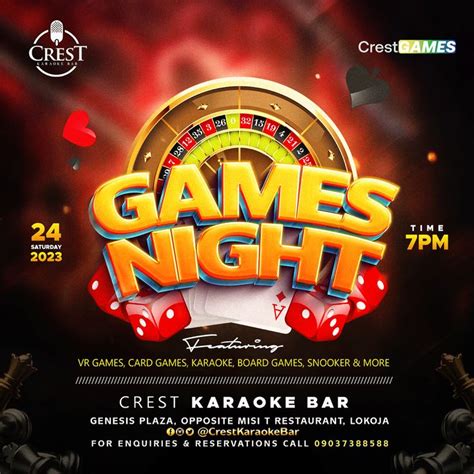 Games night flyer design