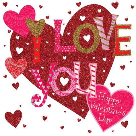 I Love You Happy Valentine's Day Greeting Card | Cards