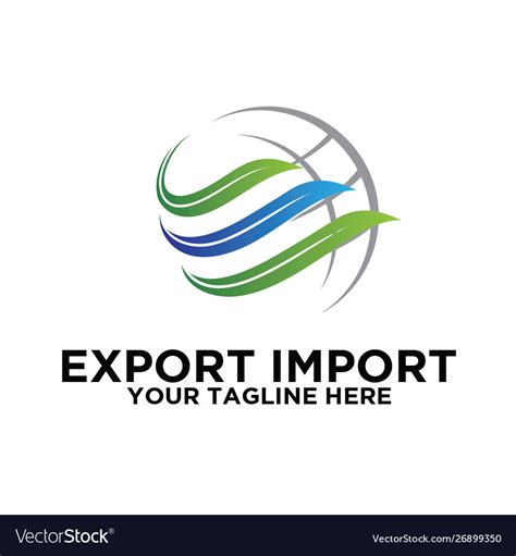 Export import Royalty Free Vector Image - VectorStock