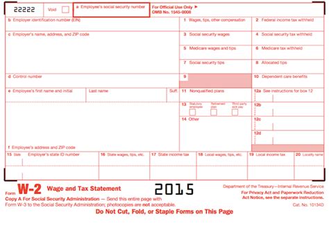 Understanding Your Forms: W-2, Wage & Tax Statement