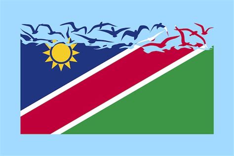 Premium Vector | Namibia flag with freedom concept namibia flag ...