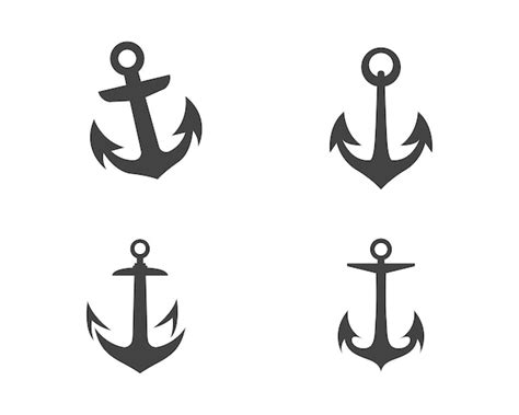 Premium Vector | Anchor icon logo template