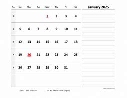 2025 Excel Calendars