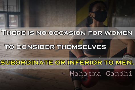 Mahatma Gandhi Quotes on Women Empowerment - Rohini