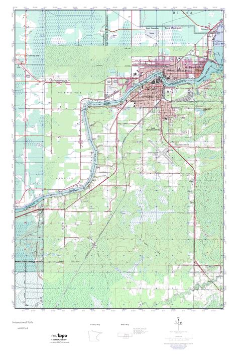 MyTopo International Falls, Minnesota USGS Quad Topo Map