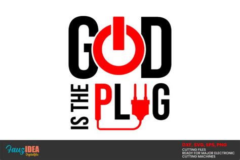 God is the Plug Svg Design Graphic by Smart Crafter · Creative Fabrica