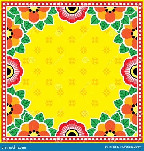 Pakistani Or Indian Truck Art Vector Floral Greeting Card Or Inviation Design Pattern With No ...