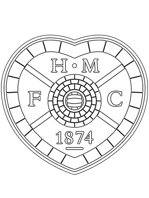 Heart of Midlothian FC Coloring Page - Funny Coloring Pages