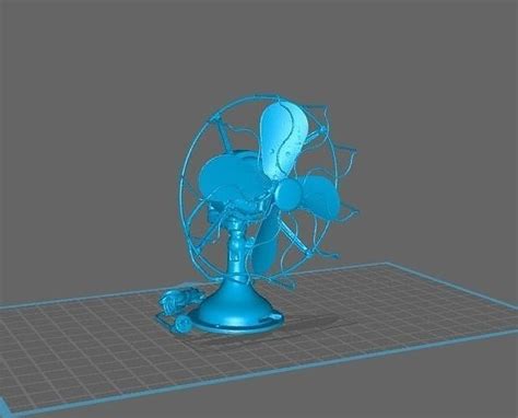 Retro Desk Fan 3 3D model 3D printable | CGTrader