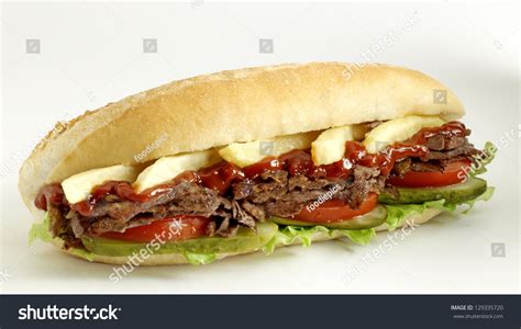 Doner Kebab Sandwich Stock Photo 129335720 - Shutterstock