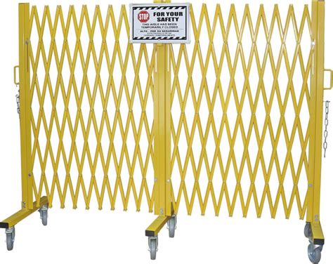 Yellow Folding Barrier Gate Accordion Safety Barriers Max Opening 20’ X ...