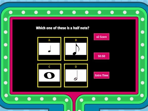 Music Notation and Symbols - Gameshow quiz