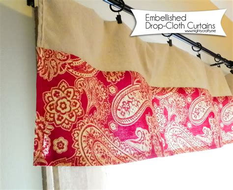 MightyCrafty: Drop-Cloth Curtains