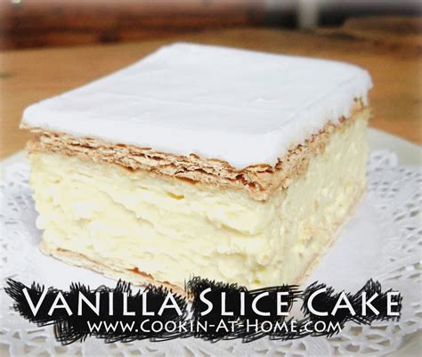 Recette : Gâteau à la costarde. | Vanilla slice recipe, Slices recipes, Dessert recipes