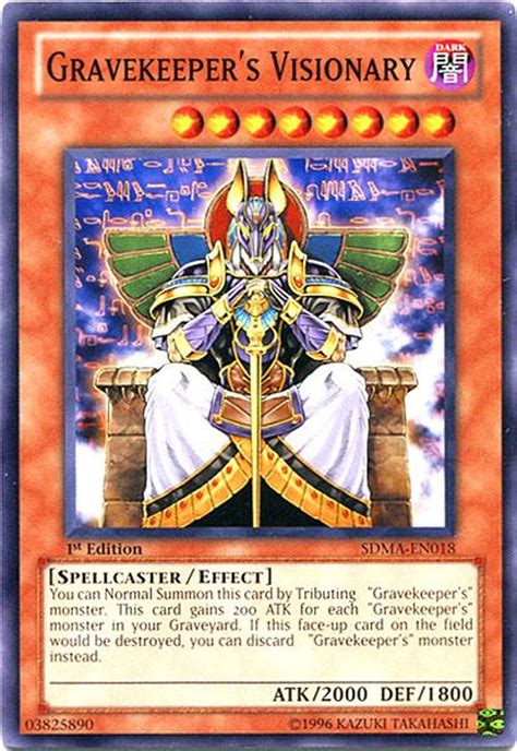 YuGiOh Structure Deck Marik Single Card Common Gravekeepers Visionary ...