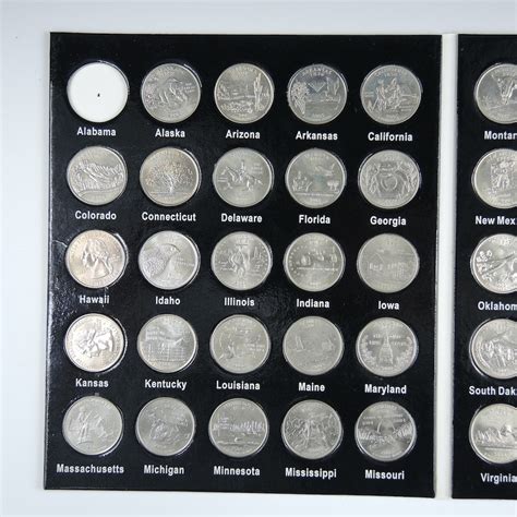 U.S. Fifty States Quarter Coin Collection with Binders | EBTH