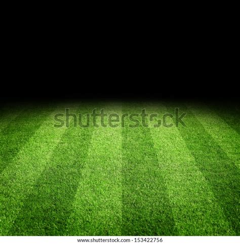 Close Soccer Football Field Night Copy Stock Photo (Edit Now) 153422756