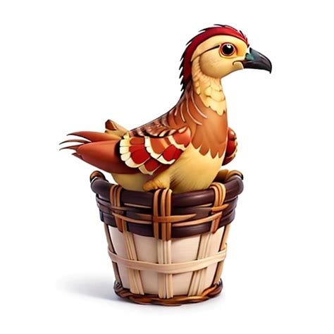 Premium AI Image | domestic rooster gamecock chicken render